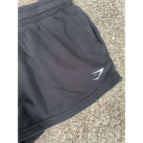gymshark leg day short regular fit pull on cotton gym post leg day feels black S - Picture 9 of 11